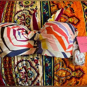 NWT Kate Spade bandeau swim top